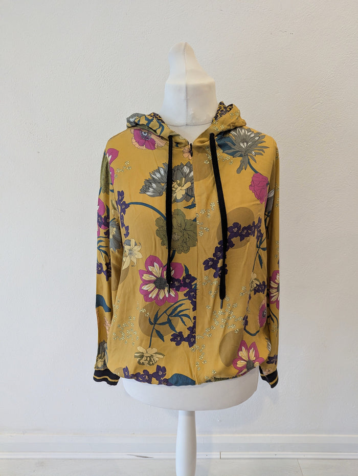 Summum Woman printed jersey hoodie L