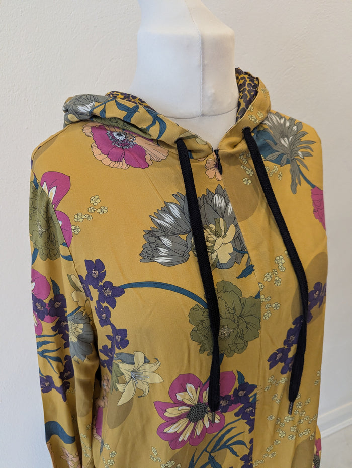 Summum Woman printed jersey hoodie L