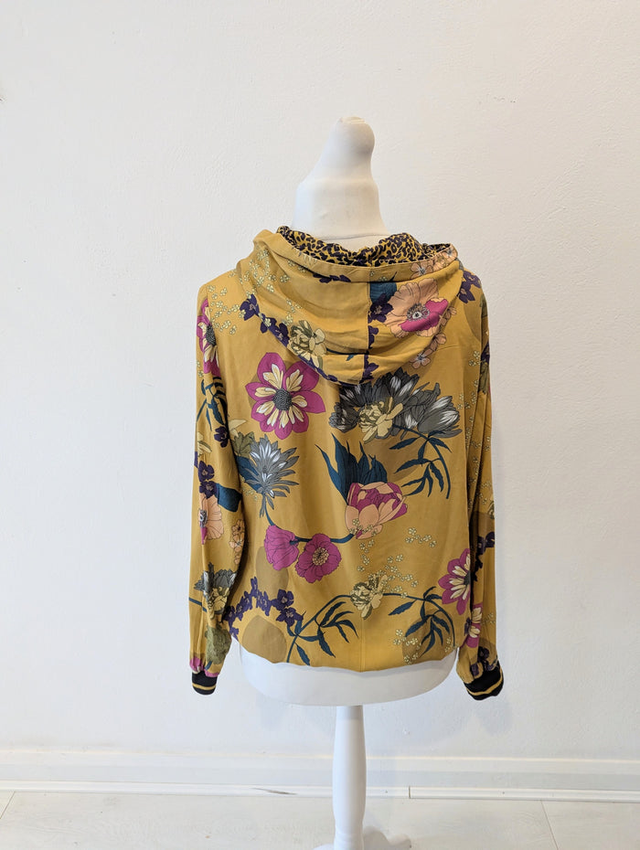 Summum Woman printed jersey hoodie L