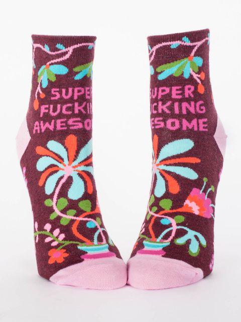 Super Fucking Awesome W-Ankle Socks BLUEQ