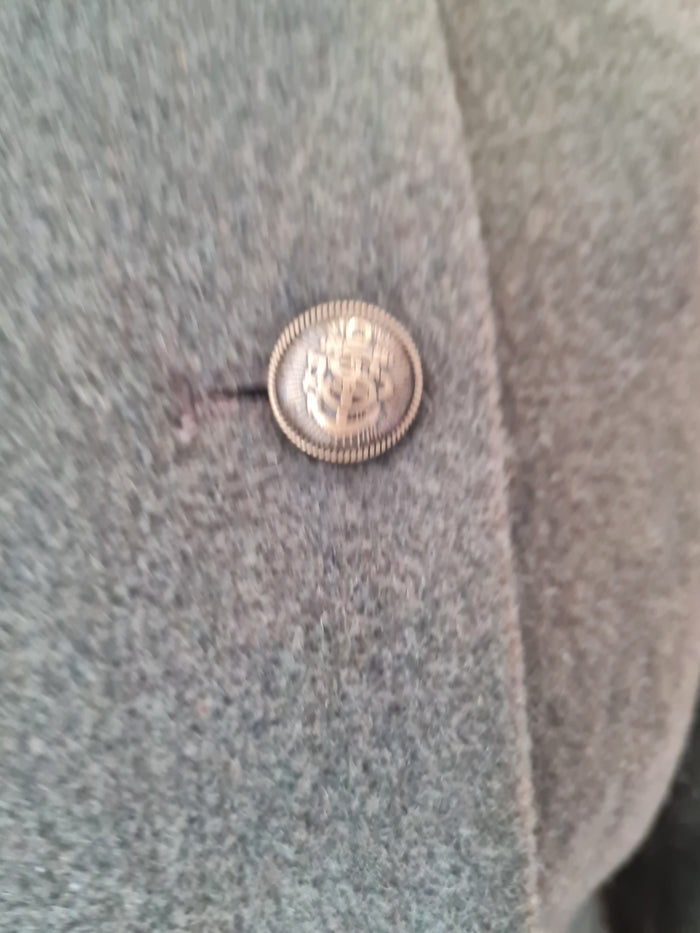 Superdry Khaki Wool coat 12 NWT