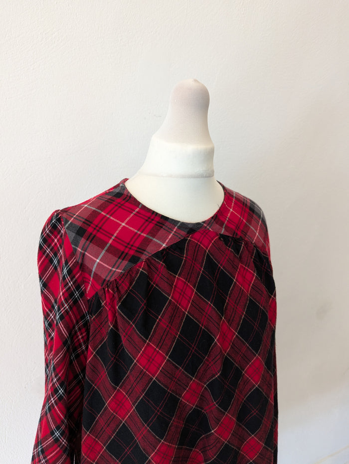 Superdry Red Tartan Dress 10