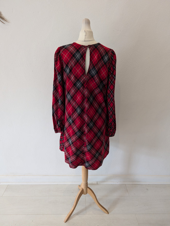 Superdry Red Tartan Dress 10