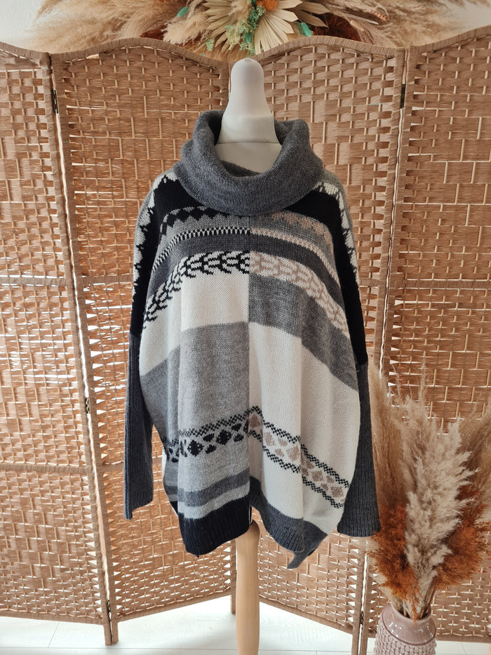 Taifun Grey multi Jumper M/L