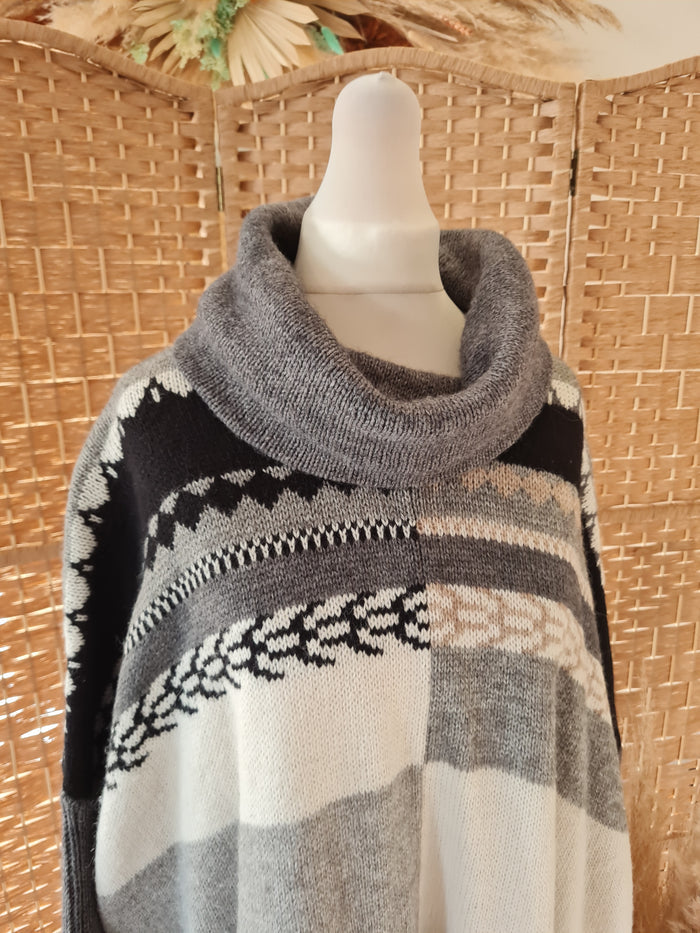 Taifun Grey multi Jumper M/L