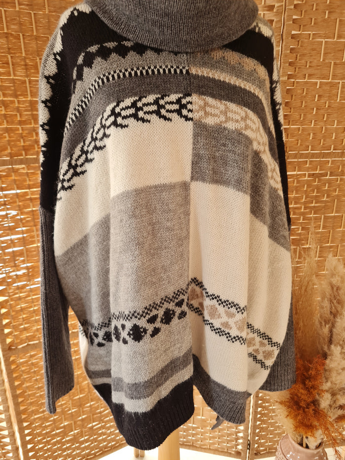 Taifun Grey multi Jumper M/L