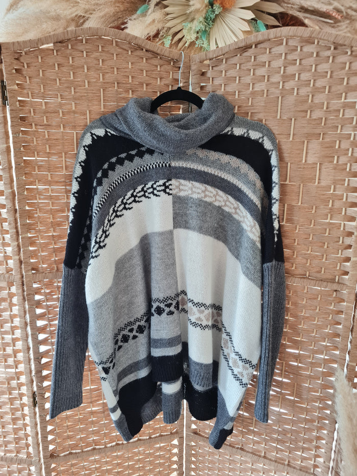 Taifun Grey multi Jumper M/L