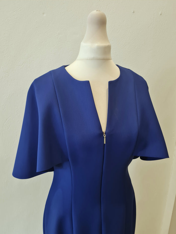 Ted Baker Baker Blue Cape Bodycon 2 New RRP £189