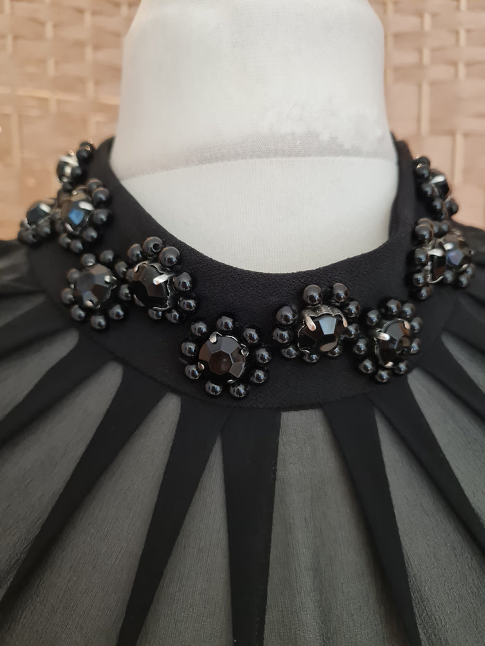 Ted Baker Black Beaded neck Dress 3