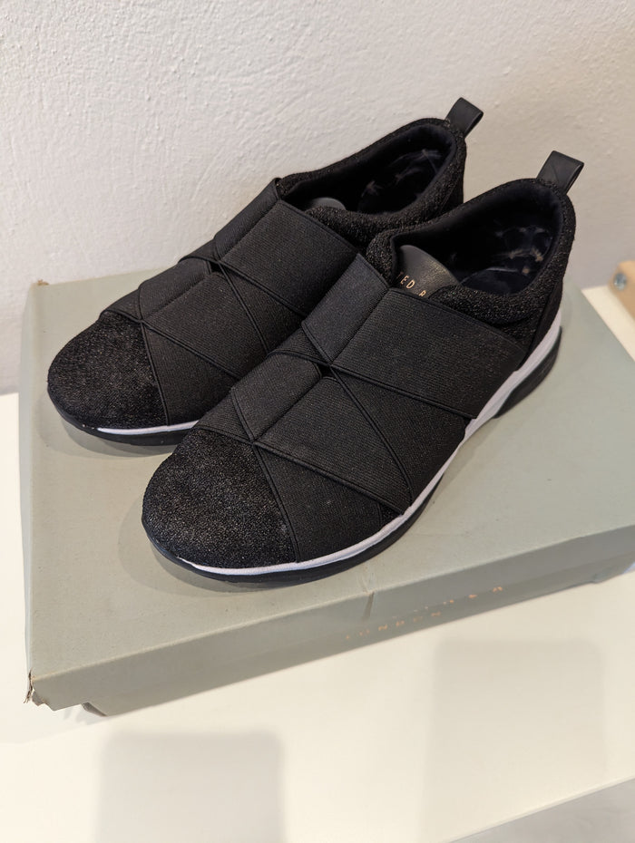 Ted Baker black slip on trainers 5