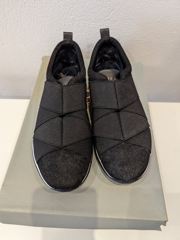 Ted Baker black slip on trainers 5