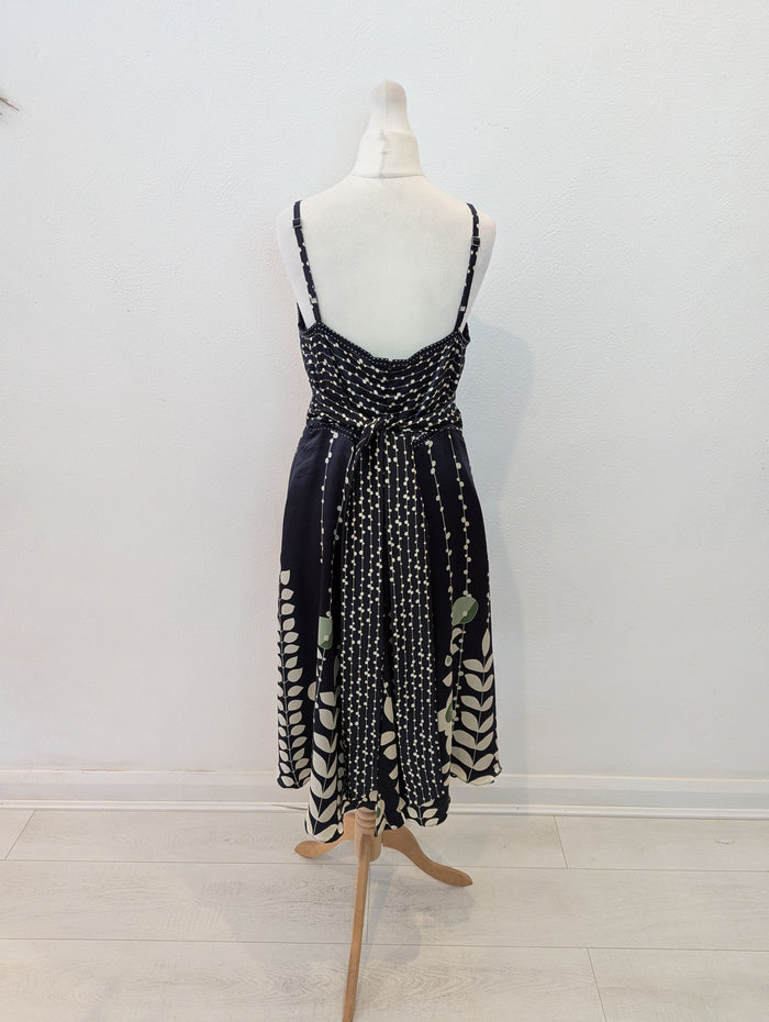 Ted Baker Black spot Silk Dress 4