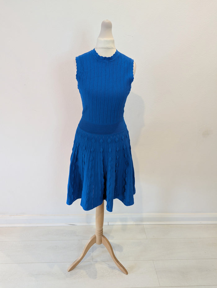 Ted Baker Blue Knit Dress NWT RRP £169 6/8