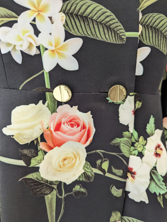 Ted Baker floral dress coat 12/14