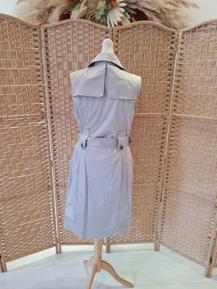 Ted Baker Grey Utility Shift Dress Size 3 (Medium)