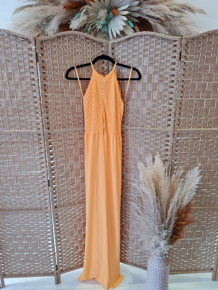 Ted Baker Orange Maxi Dress 8