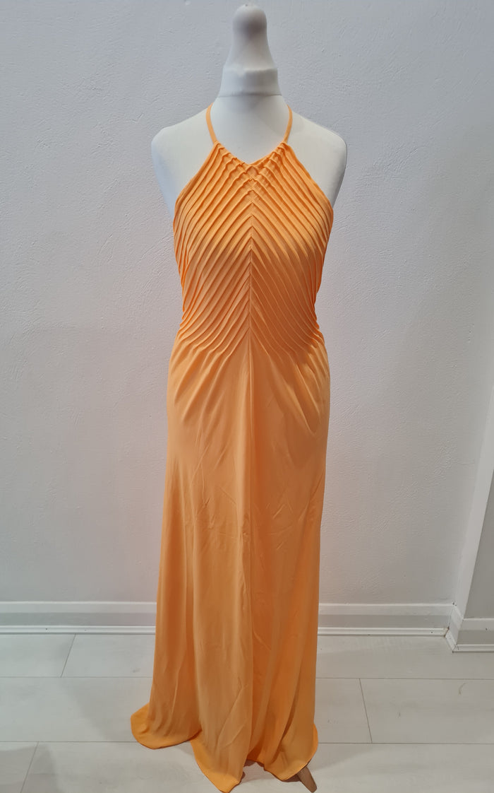 Ted Baker Orange Maxi Dress 8