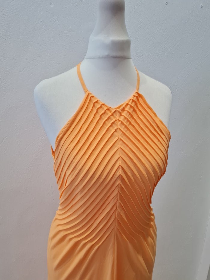Ted Baker Orange Maxi Dress 8