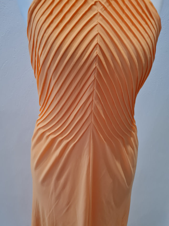 Ted Baker Orange Maxi Dress 8