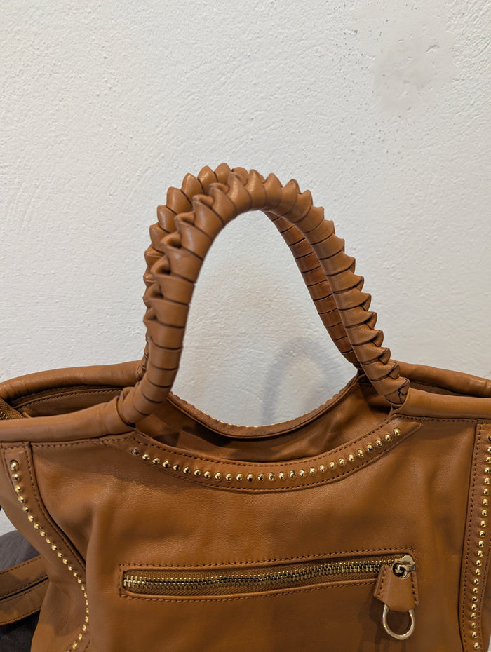 Ted Baker tan gold stud bag