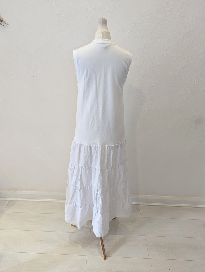Ted Baker White Tiered Maxi Size 1 (8/10)