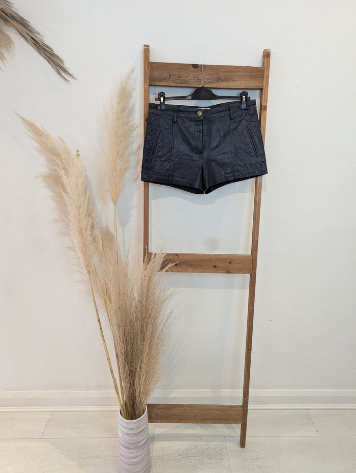 Thakoon Addition Leather Shorts S
