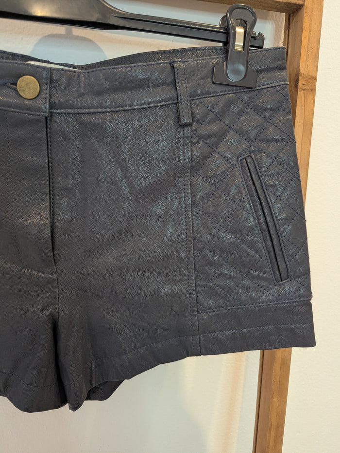 Thakoon Addition Leather Shorts S