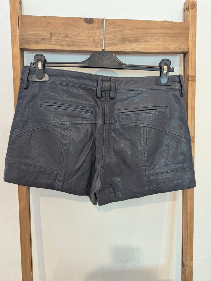 Thakoon Addition Leather Shorts S