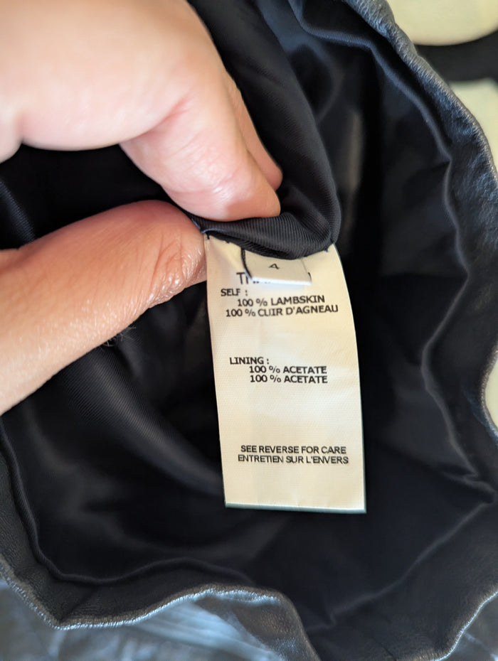 Thakoon Addition Leather Shorts S