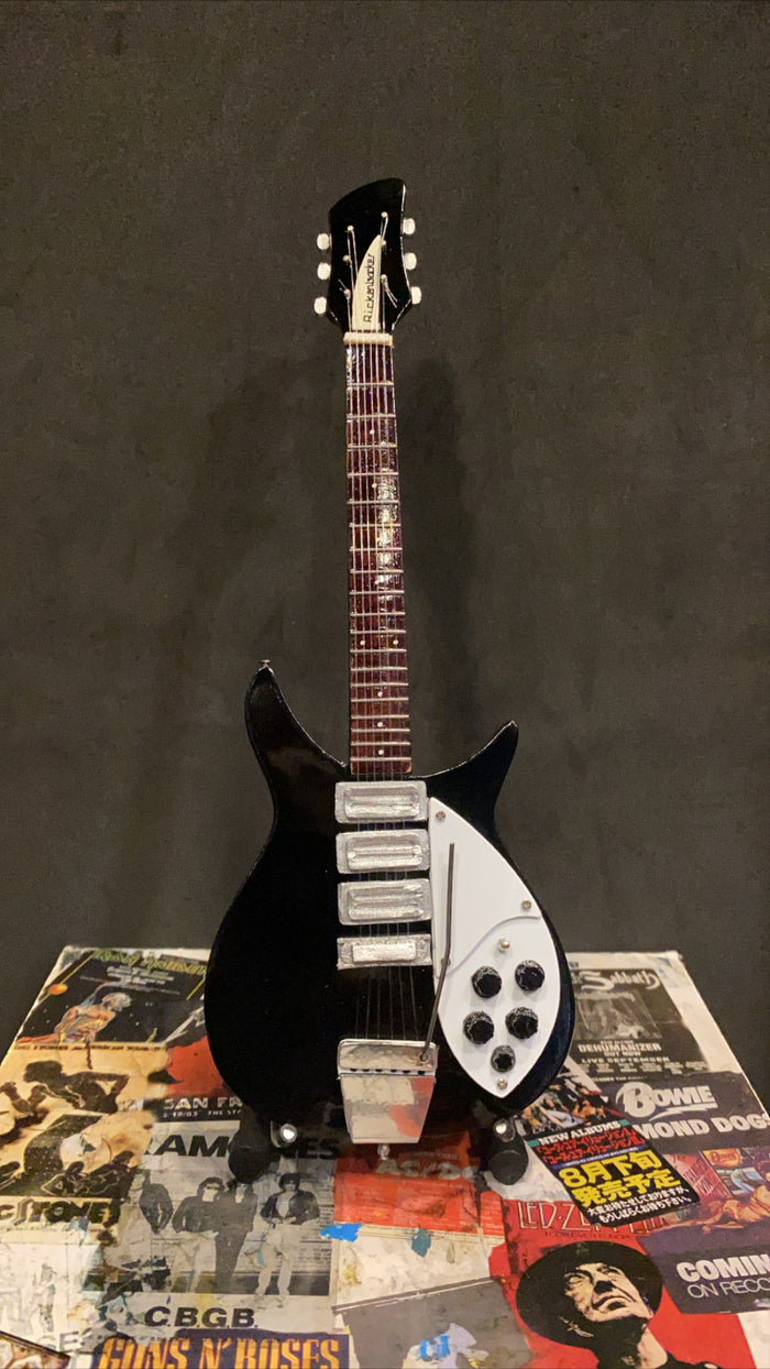 The Beatles John Lennon - 1963 Rickenbacker 325 Jetglo Miniature Guitar