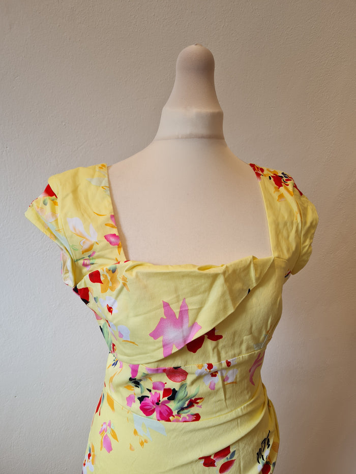 The Pretty dress co. Lemon floral dress Size 12