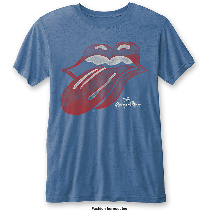 The Rolling Stones T-shirt - Vintage Tongue, Burn Out Tee Rock Off