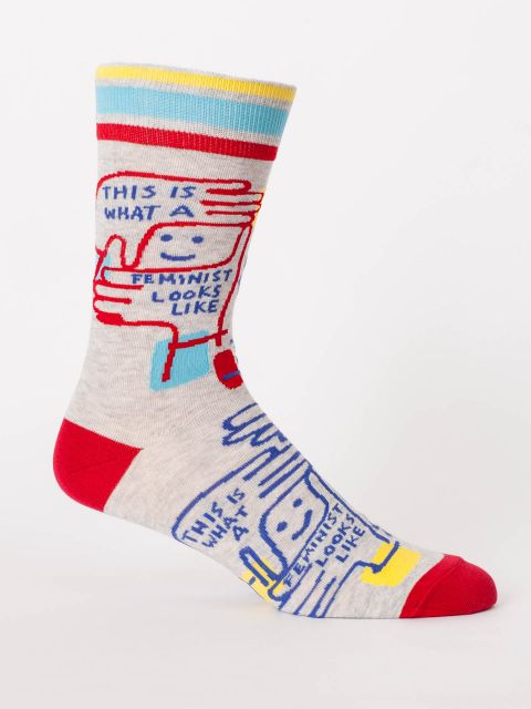 This Is What A Feminist Looks Like Men's-Crew Socks