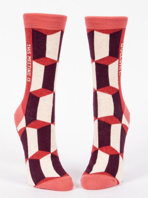 This Meeting Is Bullshit W-Crew Socks