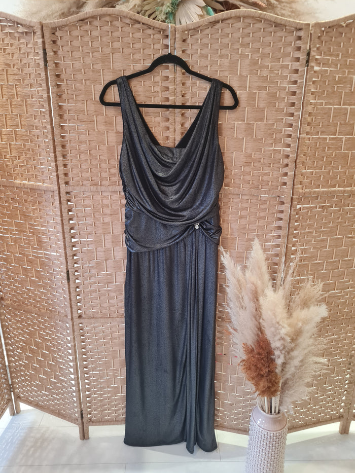 Tiana B metallic maxi dress 14