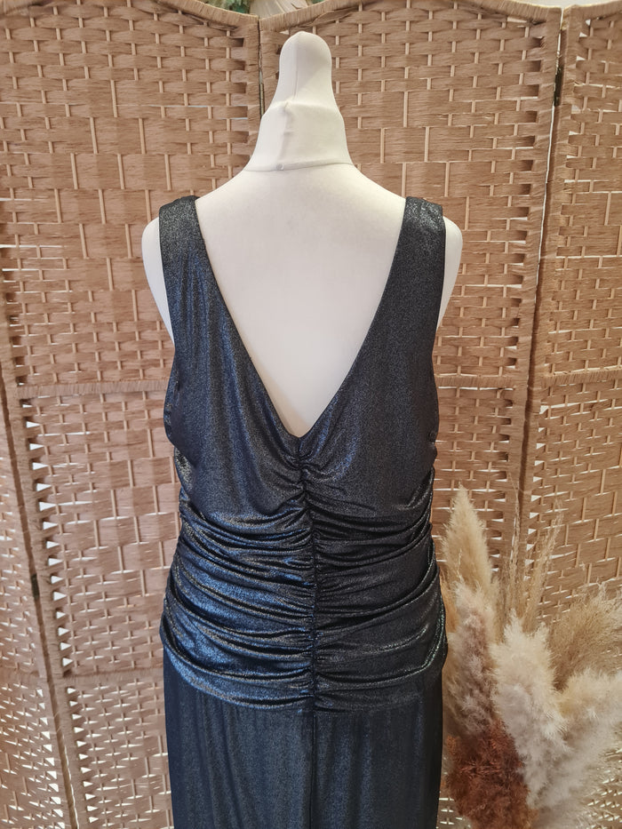 Tiana B metallic maxi dress 14