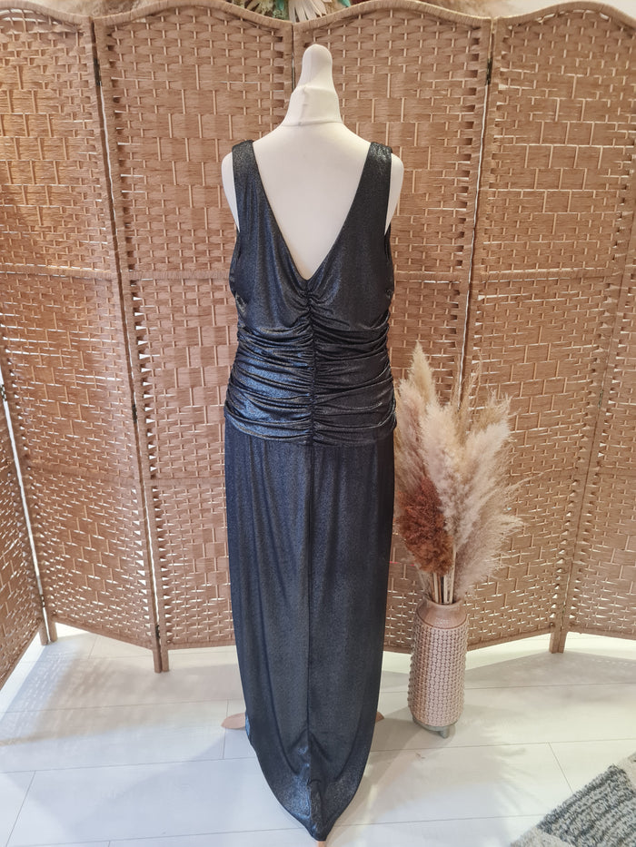 Tiana B metallic maxi dress 14