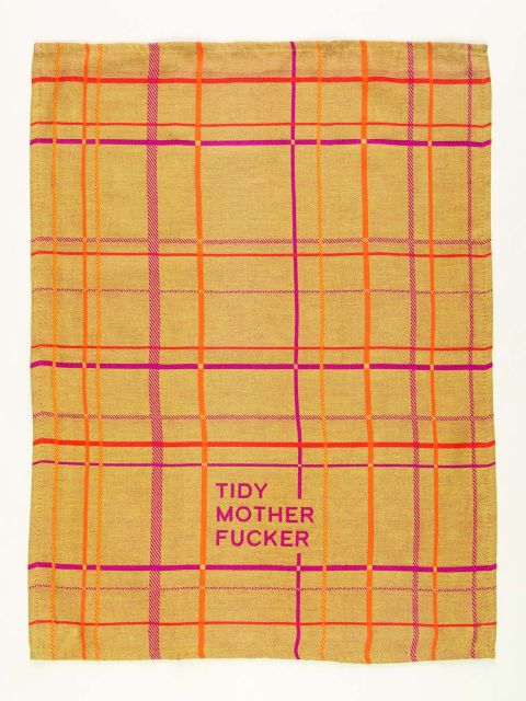 Tidy Motherfucker Woven Dish Towel BLUEQ