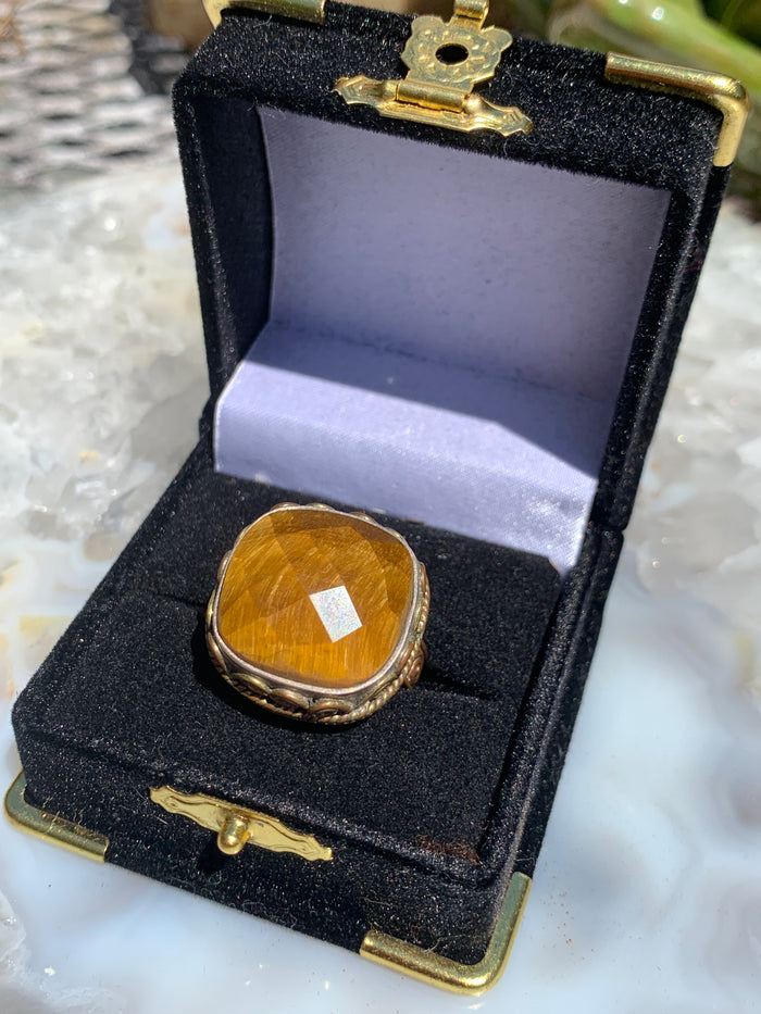 Tiger Eye Ring size 7.5