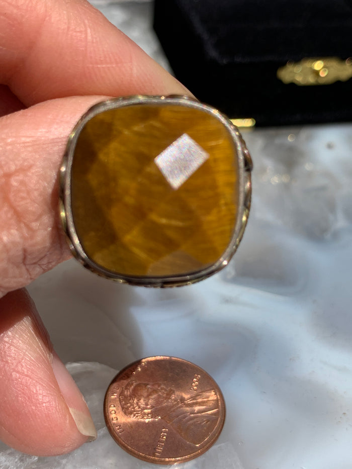 Tiger Eye Ring size 7.5