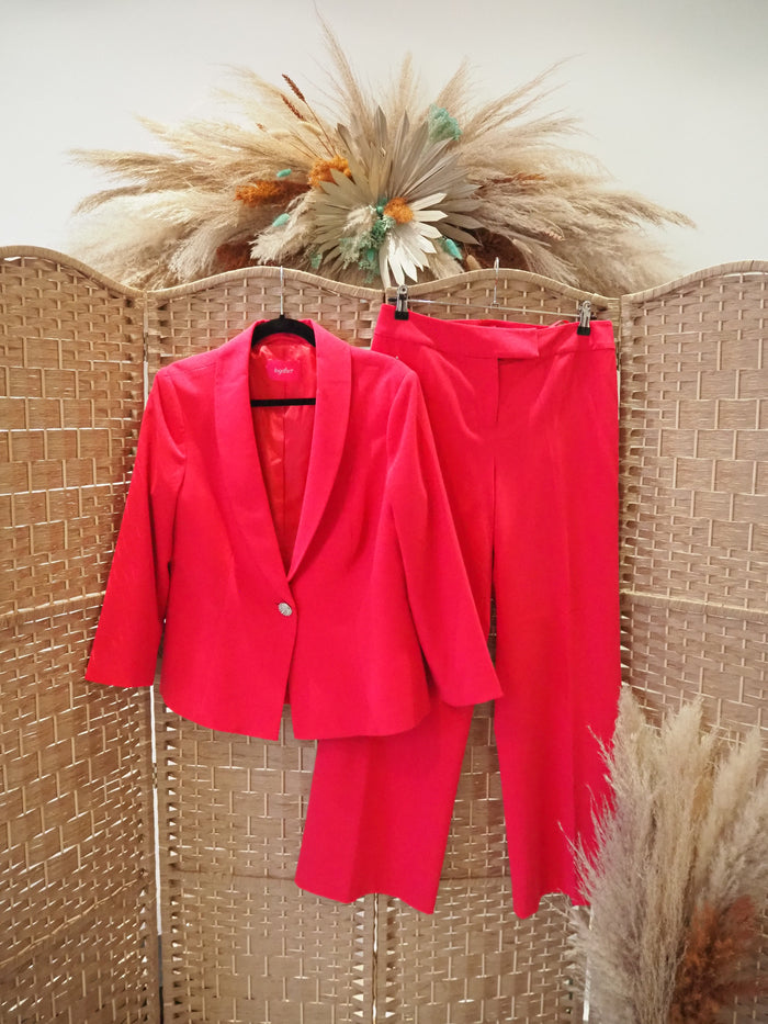 Together Cerise Trouser suit Size 14