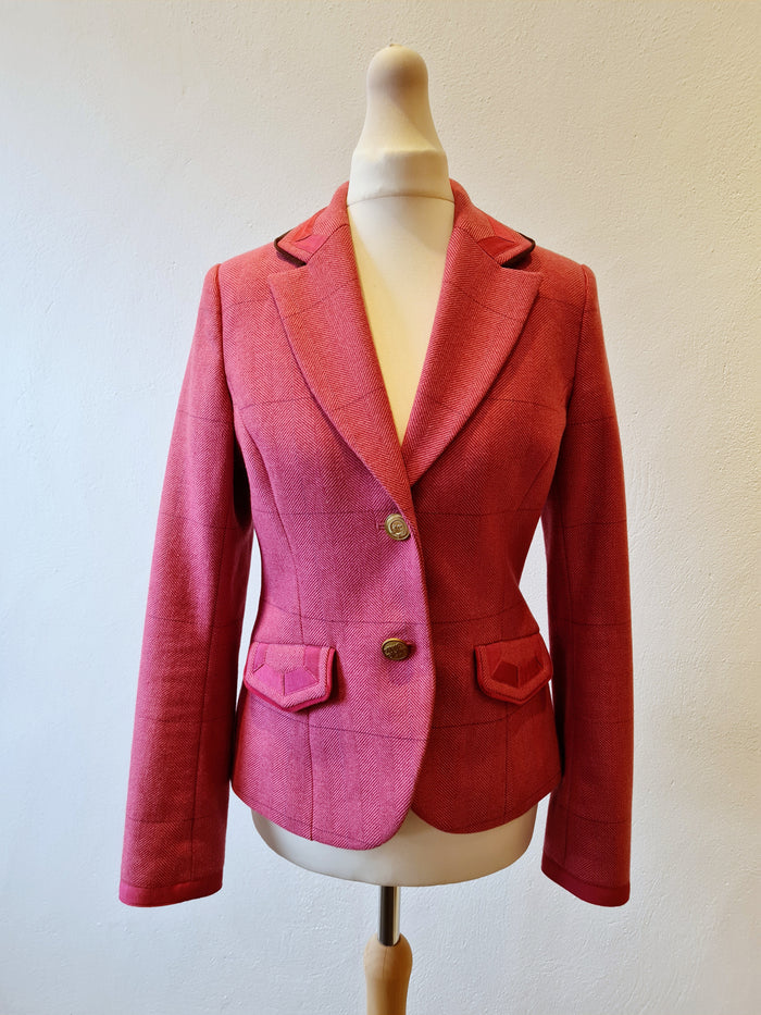 Tom Joules Pink Tweed Blazer Size 8