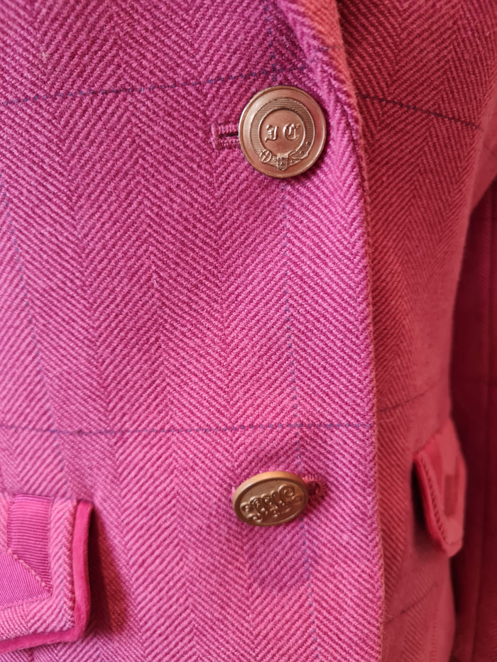 Tom Joules Pink Tweed Blazer Size 8