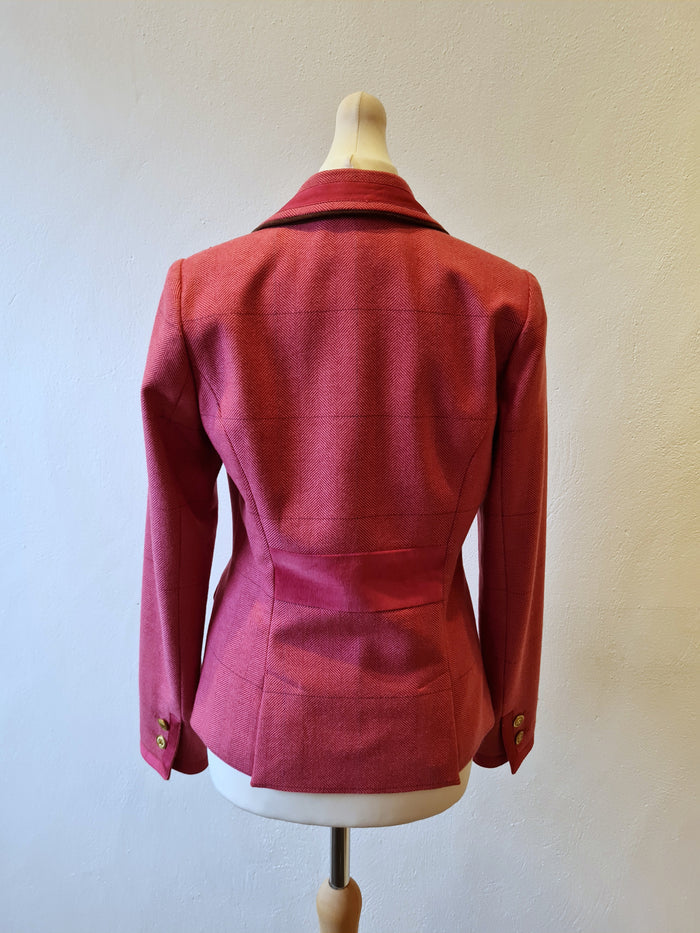 Tom Joules Pink Tweed Blazer Size 8