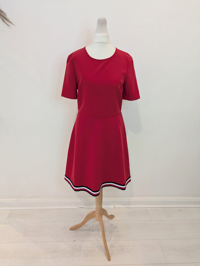 Tommy Hilfiger Red Shift Dress 8 NWT