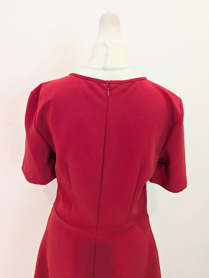 Tommy Hilfiger Red Shift Dress 8 NWT