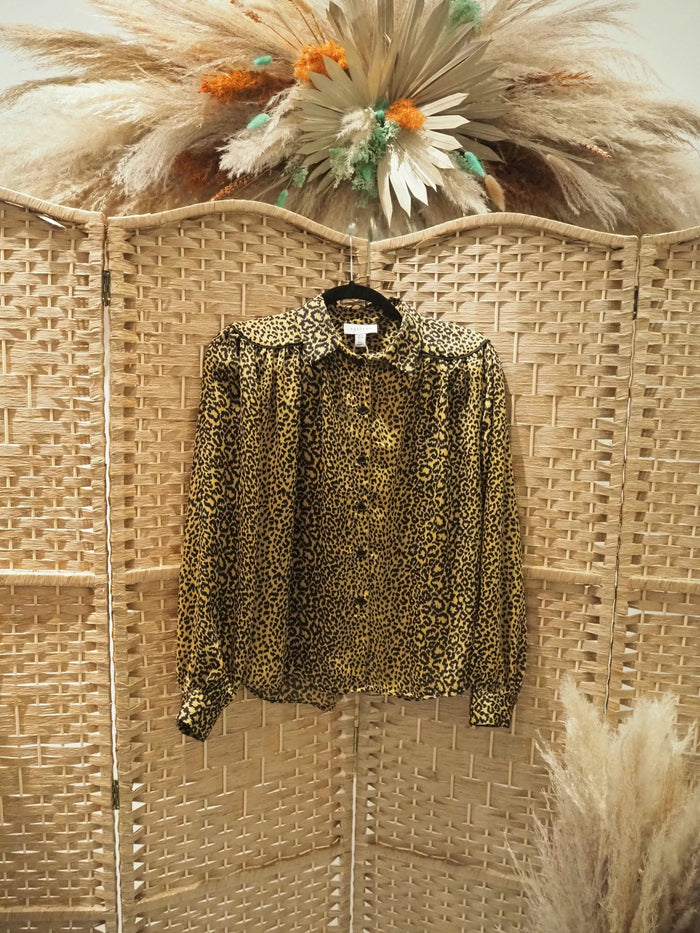 Topshop Animal Print Blouse 6