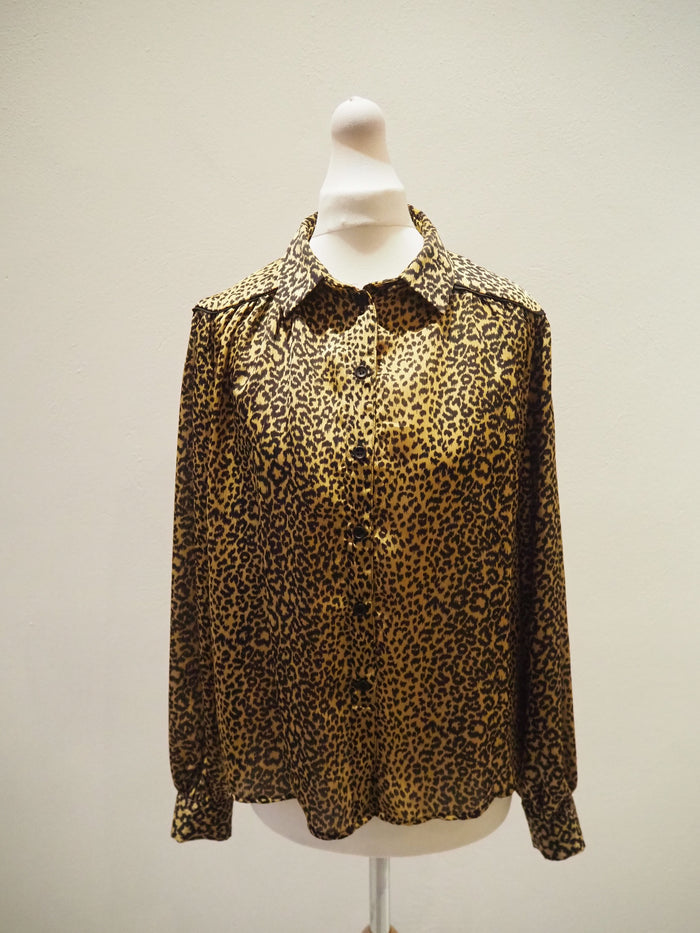 Topshop Animal Print Blouse 6