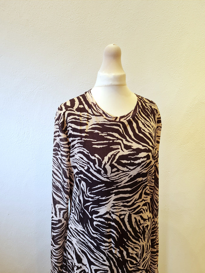 Topshop Animal Print Maxi Size 16