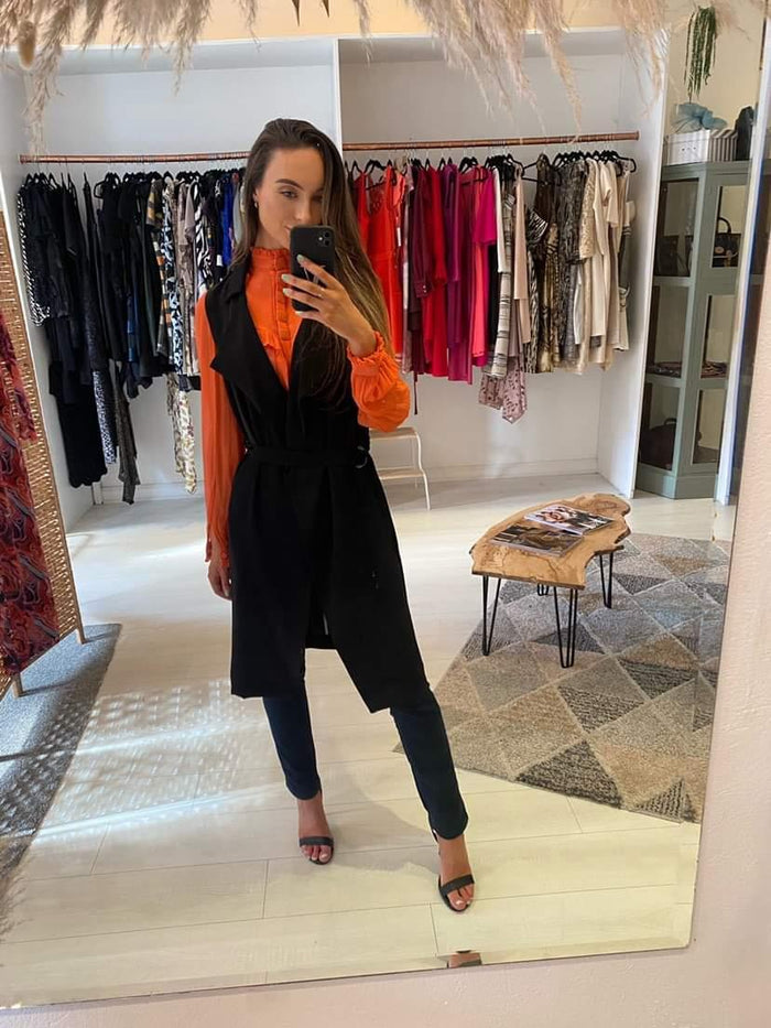 Topshop Black Gilet 10